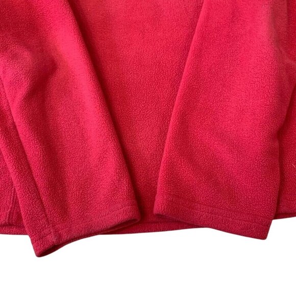 Eddie Bauer 1/4 Zip Fleece Pullover Womens Size Small Red Casual Outdoors Hiking - Picture 3 of 4
